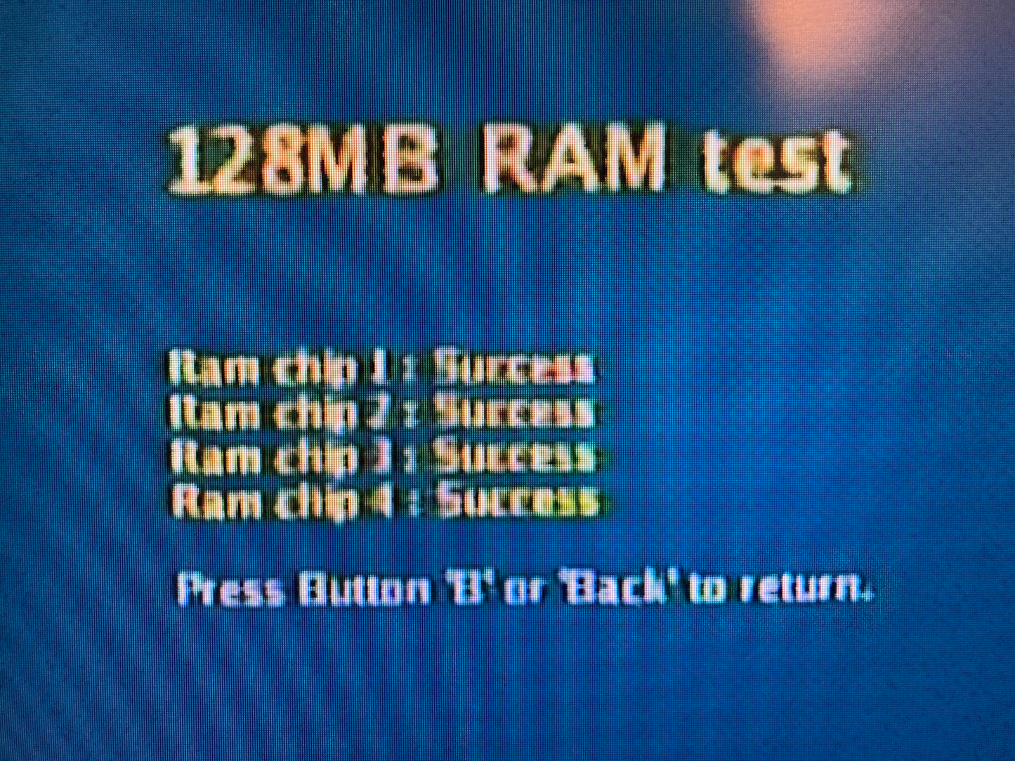 Xbox - 128 Ram upgrade kit for 1.0-1.6 Ogxbox (4x sticks of Ram)
